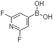 2,6-二氟吡啶-4-硼酸结构式_401816-16-8结构式