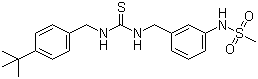 1-[(4-Tert-butylphenyl)methyl]-3-[[(3-methylsulfonylamino)phenyl]methyl]thiourea Structure,401907-65-1Structure