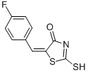 (5E)-5-(4-Fluorobenzylidene)-2-mercapto-1,3-thiazol-4(5H)-one Structure,402-93-7Structure