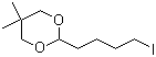 2-(4-碘丁基)-5,5-二甲基-1,3-二噁烷结构式_402480-06-2结构式