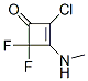 2-Cyclobuten-1-one, 2-chloro-4,4-difluoro-3-(methylamino)- Structure,4045-36-7Structure