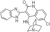 4-[((3S)-1-Azabicyclo[2.2.2]oct-3-yl)amino]-3-(1H-benzimidazol-2-yl)-6-chloroquinolin-2(1H)-one Structure,405168-58-3Structure