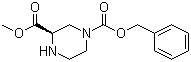 (R)-4-n-cbz-哌嗪-2-羧酸甲酯结构式_405175-79-3结构式