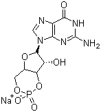 Guanosine 3,5-cyclic monophosphate sodium salt Structure,40732-48-7Structure