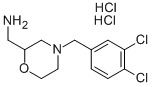 C-[4-(3,4-二氯-苄基)-吗啉-2-基]-甲胺双盐酸盐结构式_407640-03-3结构式