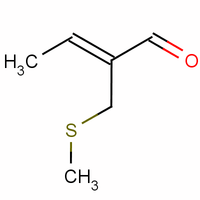 2-Methylthio methyl-2-buenal Structure,40878-72-6Structure