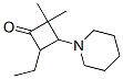 (9ci)-4-乙基-2,2-二甲基-3-(1-哌啶基)-环丁烷酮结构式_412025-01-5结构式