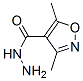 (9ci)-3,5-二甲基-4-异噁唑羧酸肼结构式_412313-52-1结构式