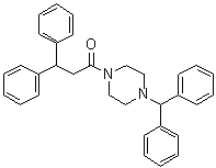 1-[4-(Diphenylmethyl)-1-piperazinyl]-3,3-diphenyl-1-propanone Structure,41332-24-5Structure