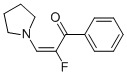 (9ci)-2-氟-1-苯基-3-(1-吡咯烷)-2-丙烯-1-酮结构式_41343-09-3结构式