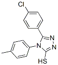 5-(4-氯苯基)-4-(4-甲基苯基)-4H-1,2,4-噻唑-3-硫醇结构式_41401-15-4结构式