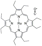 2,3,7,8,12,13,17,18-Octaethyl-21h,23h-porphine ruthenium(ii) carbonyl Structure,41636-35-5Structure