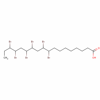 六溴硬脂酸结构式_4167-08-2结构式