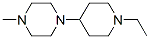 Piperazine, 1-(1-ethyl-4-piperidinyl)-4-methyl-(9ci) Structure,416861-95-5Structure