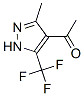 Ethanone, 1-[3-methyl-5-(trifluoromethyl)-1h-pyrazol-4-yl]-(9ci) Structure,416886-48-1Structure