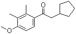 2-Cyclopentyl-1-(4-methoxy-2,3-dimethylphenyl)ethanone Structure,41715-81-5Structure