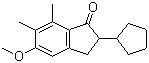 2-环戊基-2,3-二氢-5-甲氧基-6,7-二甲基-1H-茚-1-酮结构式_41715-83-7结构式