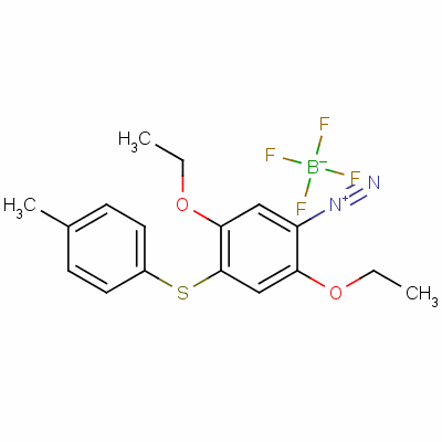 2,5-Diethoxy-4-(p-tolylthio)benzenediazonium tetrafluoroborate Structure,41749-18-2Structure