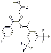 2-[(1S)-1-[(1R)-1-[3,5-双(三氟甲基)苯基]乙氧基]-2-(4-氟苯基)-2-氧代乙氧基]乙酸甲酯结构式_419574-29-1结构式