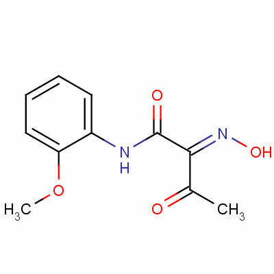 2-(Hydroxyimino)-n-(2-MethoxyPhenyl)-3-oxobutyramide Structure,42056-95-1Structure