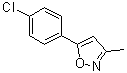 Isoxazole, 5-(4-chlorophenyl)-3-methyl- Structure,4211-87-4Structure