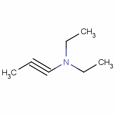 N,N-二乙基-1-丙炔-1-胺结构式_4231-35-0结构式