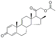 (16alpha)-21-(乙酰氧基)-16-甲基-孕甾-1,4,9(11)-三烯-3,20-二酮结构式_4258-83-7结构式