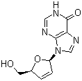 2,3-双脱氧双脱氢肌苷结构式_42867-68-5结构式