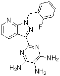 2-(1-(2-氟苄基)-1H-吡唑并[3,4-b]吡啶-3-基)嘧啶-4,5,6-三胺结构式_428854-24-4结构式