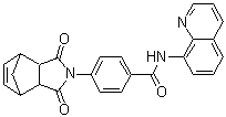 4-(1,3,3A,4,7,7A-六氢-1,3-二氧代-4,7-甲桥-2H-异吲哚-2-基)-N-8-喹啉基苯甲酰胺结构式_430429-02-0结构式