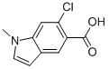 6-Chloro-1-methyl-5-indolecarboxylicacid Structure,431062-03-2Structure