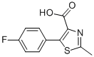 5-(4-Fluorophenyl)-2-methyl-1,3-thiazole-4-carboxylic acid Structure,433283-22-8Structure