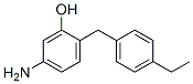 (9CI)-5-氨基-2-[(4-乙基苯基)甲基]-苯酚结构式_433331-62-5结构式