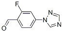 2-Fluoro-4-[1,2,4]triazol-1-yl-benzaldehyde Structure,433920-89-9Structure