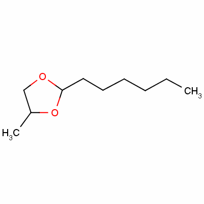 1,3-Dioxolane, 2-hexyl-4-methyl- Structure,4351-10-4Structure