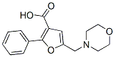 5-Morpholin-4-ylmethyl-2-phenyl-furan-3-carboxylic acid Structure,435341-95-0Structure