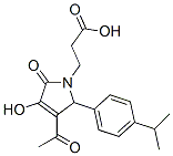 3-[3-乙酰基-4-羟基2-(4-异丙基苯基)-5-氧代-2,5-二氢吡咯]-丙酸结构式_436088-35-6结构式