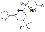 3-(4-Thiophen-2-yl-6-trifluoromethyl-pyrimidine-2-sulfonyl)-propionic acid Structure,436088-50-5Structure