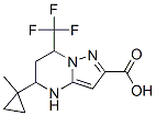 5-(1-Methyl-cyclopropyl)-7-trifluoromethyl-4,5,6,7-tetrahydro-pyrazolo[1,5-a]pyrimidine-2-carboxylic acid Structure,436088-54-9Structure