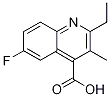 2-Ethyl-6-fluoro-3-methylquinoline-4-carboxylicacid Structure,436096-49-0Structure