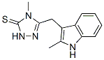 4-Methyl-5-(2-methyl-1H-indol-3-ylmethyl)-2,4-dihydro-[1,2,4]triazole-3-thione Structure,436096-84-3Structure