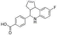 4-(8-Fluoro-3a,4,5,9b-tetrahydro-3H-cyclopenta[c]quinolin-4-yl)-benzoic acid Structure,436811-07-3Structure