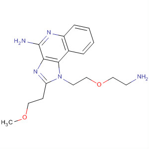 1-[2-(2-氨基乙氧基)乙基]-2-(2-甲氧基乙基)-1H-咪唑并[4,5-c]喹啉-4-胺结构式_436855-79-7结构式