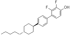 2,3-二氟-4-[4-(反式-4-戊基环己基)苯基]苯酚结构式_437625-60-0结构式