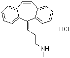 3-(5H-dibenzo[a,d]cyclohepten-5-ylidene)propyl(methyl)ammonium chloride Structure,438-59-5Structure