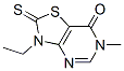 (9CI)-3-乙基-2,3-二氢-6-甲基-2-硫氧代-噻唑并[4,5-d]嘧啶-7(6H)-酮结构式_440111-63-7结构式