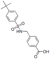 4-([[(4-Tert-butylphenyl)sulfonyl]amino]methyl)benzoic acid Structure,440350-92-5Structure