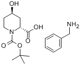 (2R,4r)-n-boc-4-hydroxypiperidine-2-carboxylic acid benzylamine salt Structure,441044-16-2Structure