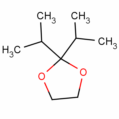 2,2-Diisopropyl-1,3-dioxolane Structure,4421-10-7Structure