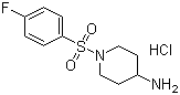 1-(4-氟苯磺酰基)-哌啶-4-胺盐酸盐结构式_442124-75-6结构式